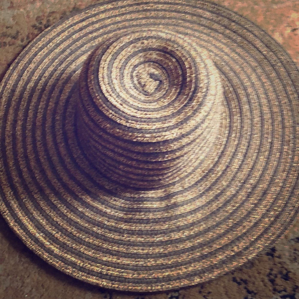 Large brimmed hat